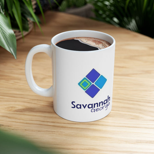 SAVANNAH ART MOSAIC COFFEE MUG-11 OZ