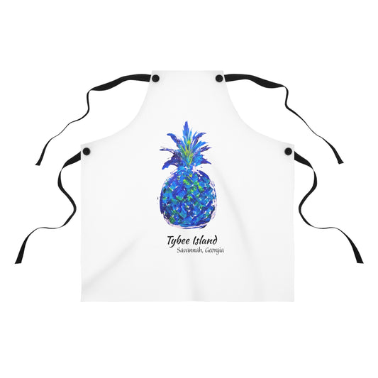 Pineapple Hug Apron - TYBEE ISLAND, SAVANNAH, GA - Blue