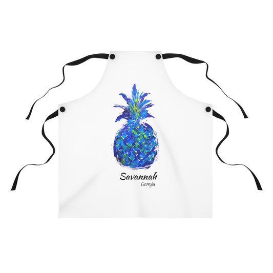 Pineapple Hug Apron - SAVANNAH, GA - Blue
