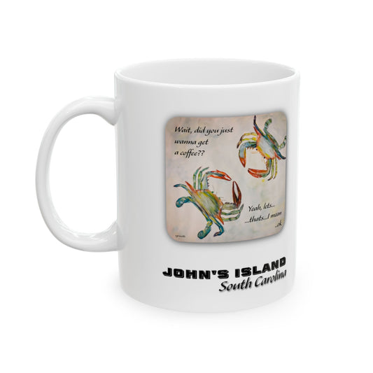 Crabby Until Coffee - Ceramic Mug  JOHNS ISLAND, SC - 11 Oz
