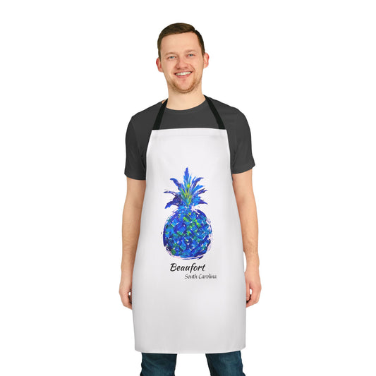 Pineapple Hug Apron - BEAUFORT, South Carolina - Blue